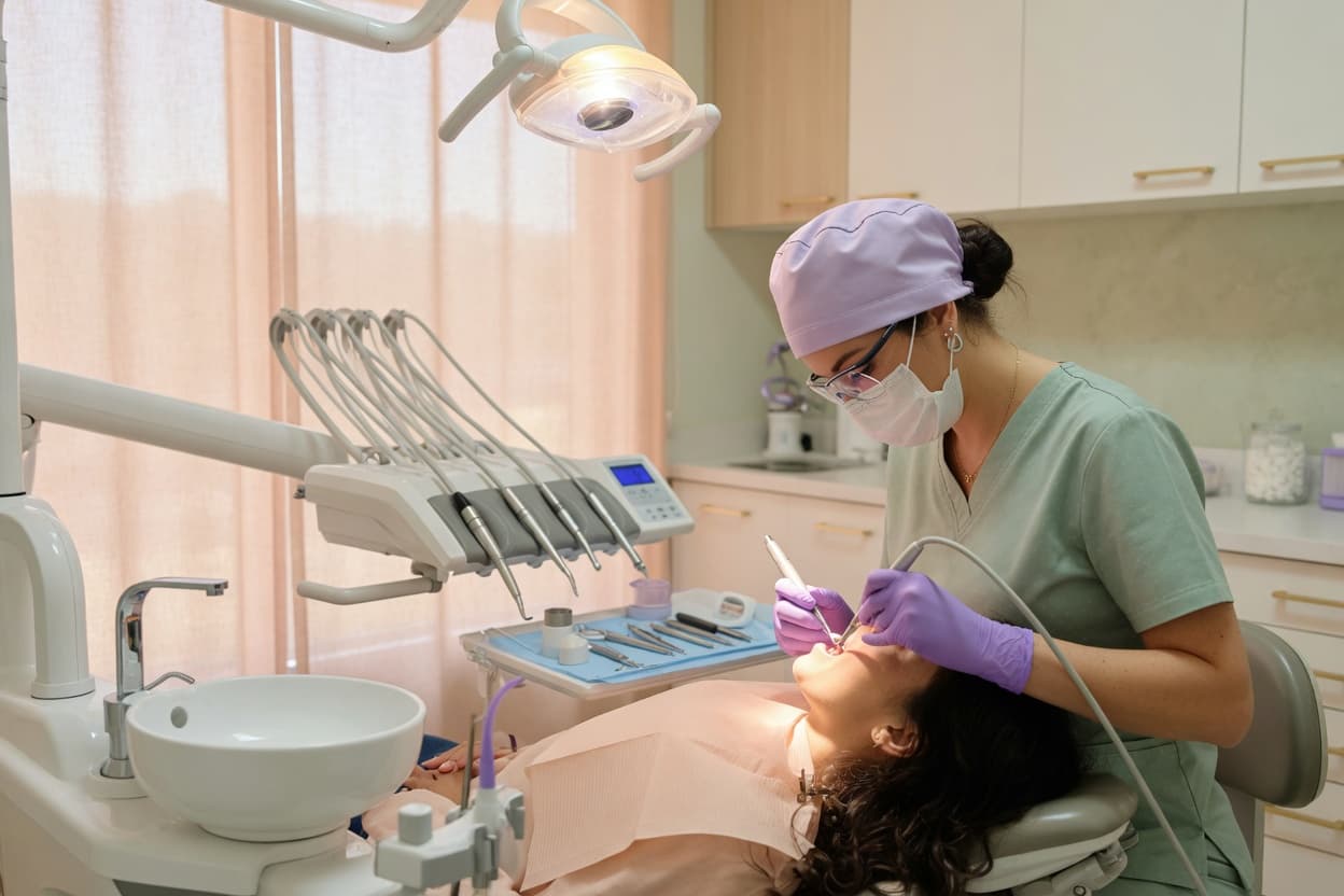 Dedicated space for scale-and-polish and deep cleans with our dental hygienists.